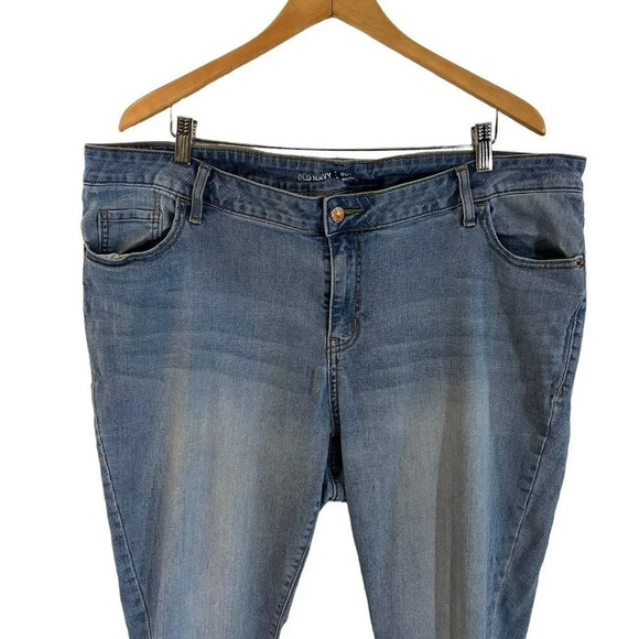 Old Navy Rockstar Jeans Plus Size 22 High Waist Light Wash Stretch Cotton Blend - Picture 3 of 7